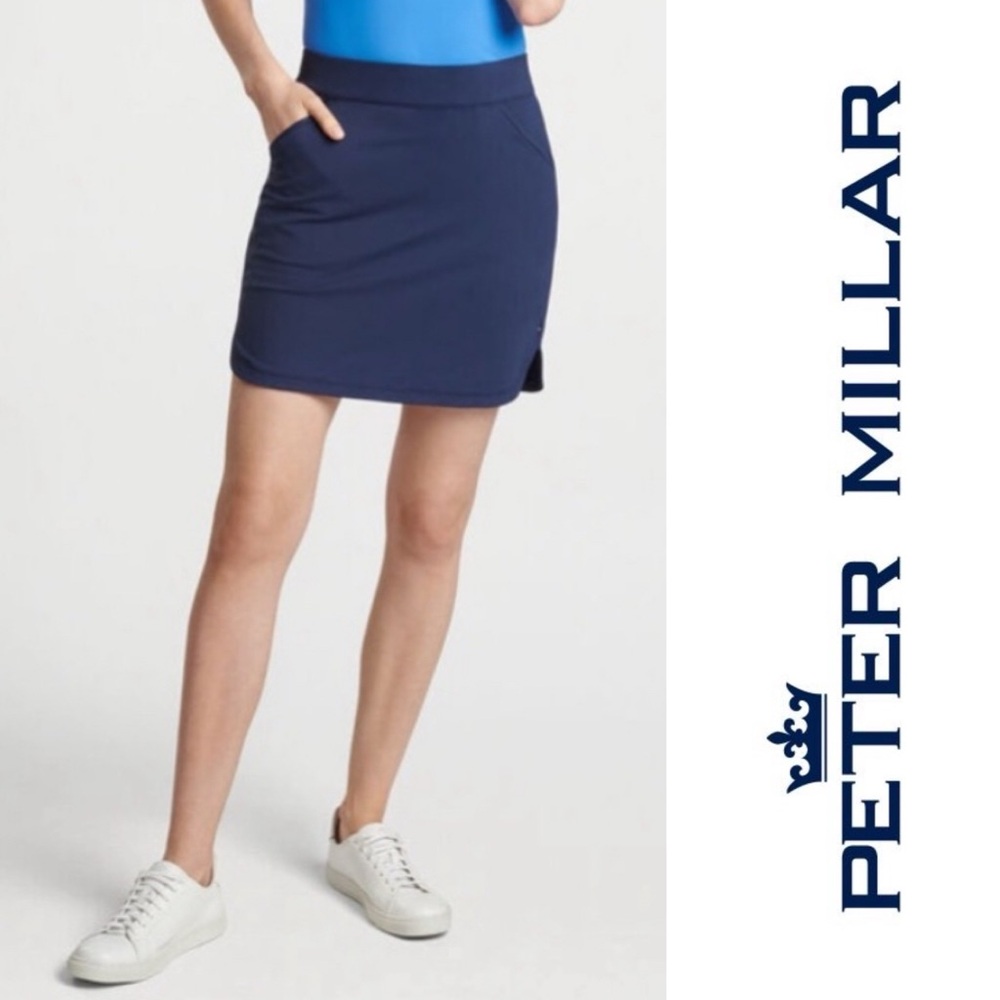 Peter Millar Skort Womens Alice Petal Hem Navy Blue New Size:Small length:18”